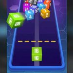 Kosongkan papan di 2048 Cube Minner